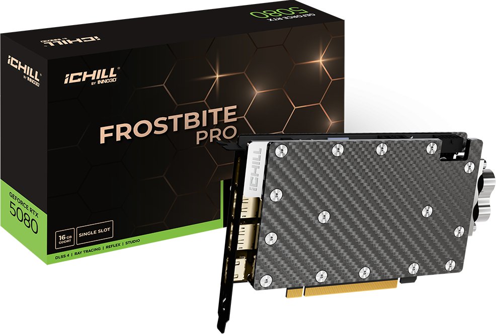 Inno3D GeForce RTX 5080 iCHILL Frostbite Pro 16GB GDDR7 DLSS4 (C50803-16D7X-1760FBP)