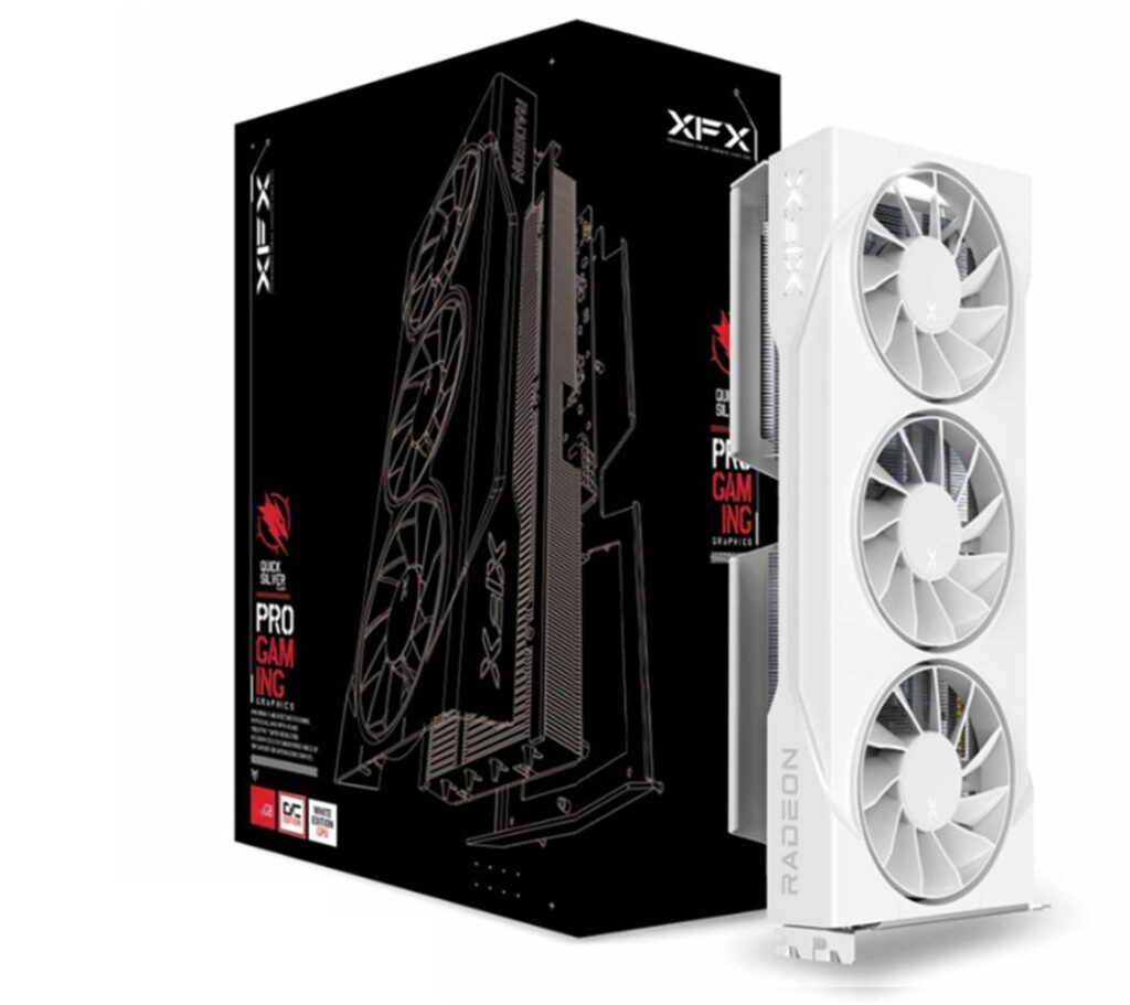 XFX Swift Radeon RX 9060 XT OC White Triple Fan Gaming 16GB GDDR6 (RX-96TS316W7)