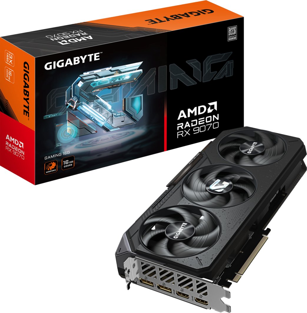 Gigabyte Radeon RX 9070 Gaming 16GB GDDR6 (GV-R9070GAMING-16GD)