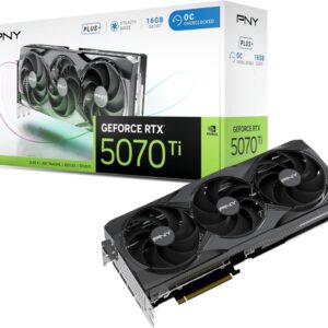 PNY GeForce RTX 5070 Ti Overclocked Triple Fan Plus 16GB GDDR7 DLSS4 (VCG5071T16TFXPB1-O)
