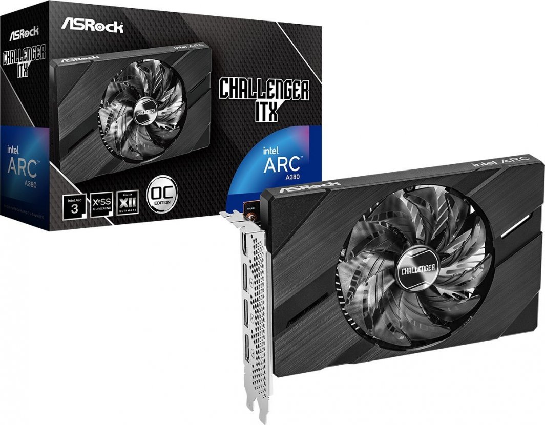 ASRock Intel Arc A380 Challenger ITX OC 6GB GDDR6 (90-GA3KZZ-00UANF)