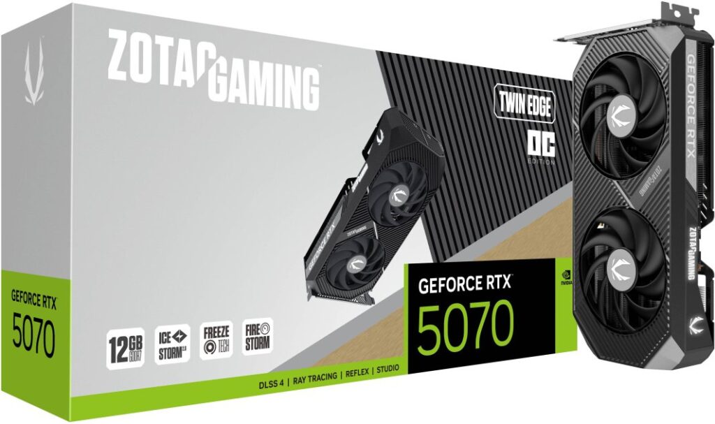 Zotac Gaming GeForce RTX 5070 Twin Edge OC 12GB GDDR7 DLSS4 (ZT-B50700H-10P)
