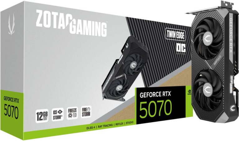 Zotac Gaming GeForce RTX 5070 Twin Edge OC 12GB GDDR7 DLSS4 (ZT-B50700H-10P)
