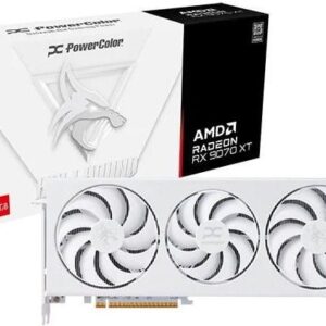 POWERCOLOR Hellhound Radeon RX 9070 XT 16GB GDDR6 (RX9070XT 16G-L/OC/WHITE)