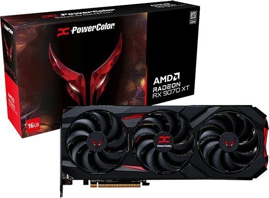 POWERCOLOR Red Devil Radeon RX 9070 XT 16GB GDDR6 (RX9070XT 16G-E/OC)
