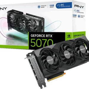 PNY GeForce RTX 5070 Triple Fan Overclocked 12GB GDDR7 DLSS4 (VCG507012TFXPB1-O)