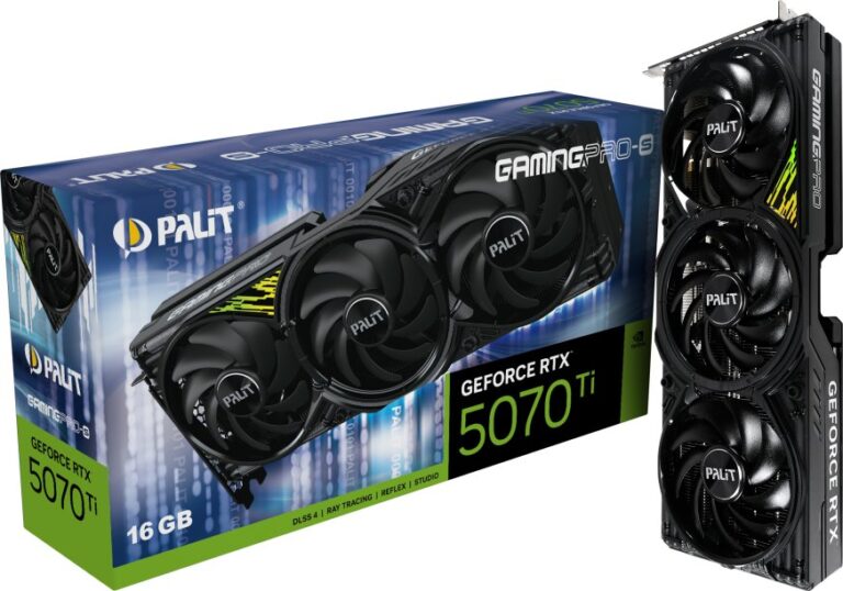 Palit GeForce RTX 5070 Ti GamingPro-S 16GB GDDR7 DLSS4 (NE7507T019T2-GB2031U)