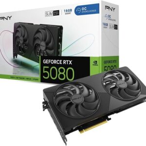 PNY GeForce RTX 5080 Slim OC Dual Fan 16GB GDDR7 DLSS4 (VCG508016DFSXPB1-O)