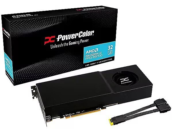 PowerColor R9700S 32GB AI PRO Passive GDDR6 retail (AI PRO R9700S 32G-P)