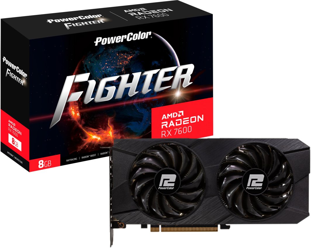 TUL Fighter V2 Radeon RX 7600 8GB GDDR6 (RX 7600 8G-F/V2)