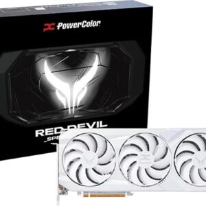 Power Color Red Devil Spectral White Radeon RX 9070 XT 16GB GDDR6 (RX9070XT 16G-E/OC/WHITE)