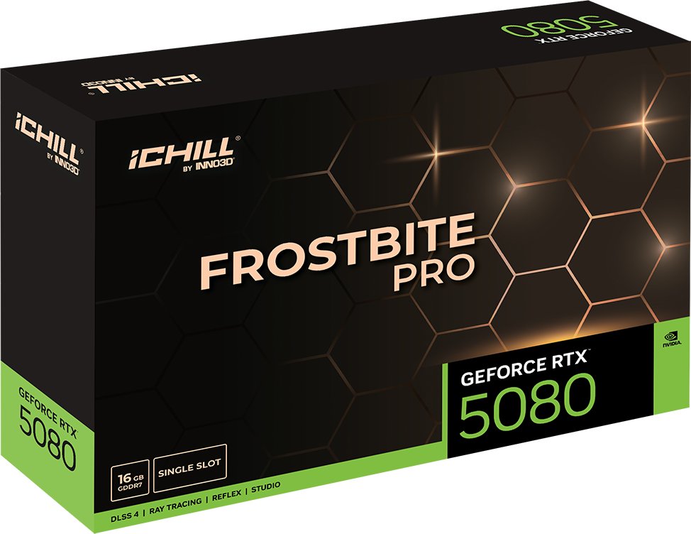 Inno3D GeForce RTX 5080 iCHILL Frostbite Pro 16GB GDDR7 DLSS4 (C50803-16D7X-1760FBP)