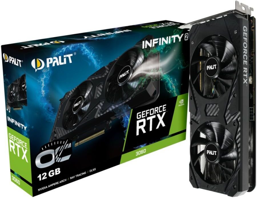 XpertVision Palit RTX3060 Infinity 2 OC 12GB GDDR6 HDMI 3xDP (NE63060U19K9-PG190L)