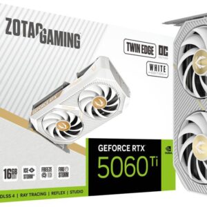 Zotac Gaming GeForce RTX 5060 Ti Twin Edge OC White 16GB GDDR7 DLSS4 (ZT-B50620Q-10M)