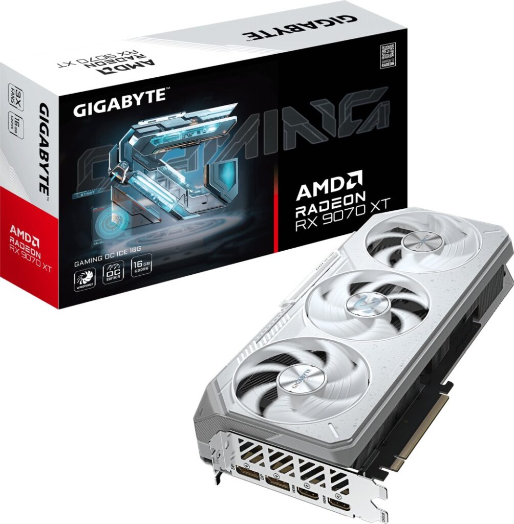 Gigabyte Radeon RX 9070 XT Gaming OC ICE 16GB GDDR6 (GV-R907XGAMINGOCICE-16GD)