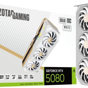 Zotac Gaming GeForce RTX 5080 SOLID OC White 16GB GDDR7 DLSS4 (ZT-B50800Q-10P)
