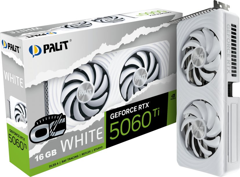 Palit GeForce RTX 5060 Ti White OC 16GB GDDR7 DLSS4 (NE7506TU19T1-GB2061M)