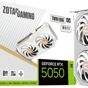 Zotac Gaming GeForce RTX 5050 Twin Edge OC White 8GB GDDR6 DLSS4 (ZT-B50500Q-10M)