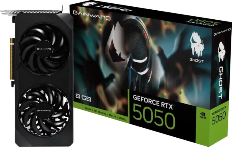Gainward GeForce RTX 5050 Ghost 8GB GDDR6 DLSS4 (NE65050019P1-GB2070B)