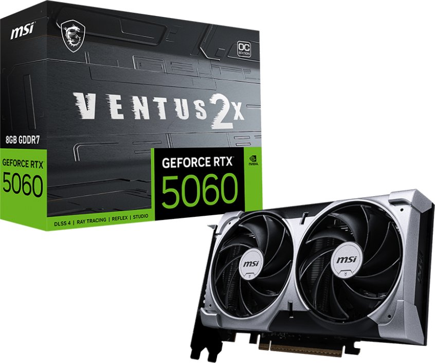 MSI GeForce RTX 5060 Ventus 2X OC 8GB GDDR7 DLSS4