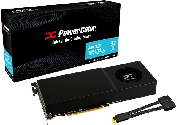 PowerColor Radeon AI PRO R9700 32GB GDDR6 (AI PRO R9700 32G-B)