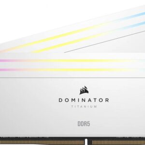 Pamięć Corsair Dominator Titanium RGB, DDR5, 64 GB, 6400MHz, CL32 (CMP64GX5M2B6400C32W)