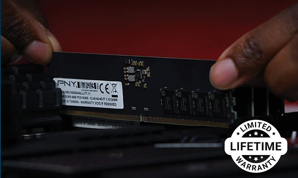 Pamięć PNY Performance, DDR5, 8 GB, 4800MHz, CL40 (MD8GSD54800-BLK)
