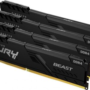 Pamięć Kingston Fury Beast, DDR4, 64 GB, 3600MHz, CL18 (KF436C18BBK4/64)