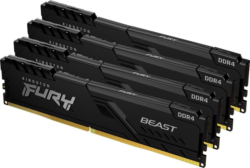 Pamięć Kingston Fury Beast, DDR4, 64 GB, 3600MHz, CL18 (KF436C18BBK4/64)