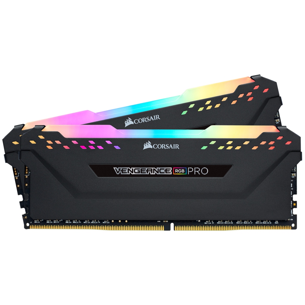 Pamięć Corsair Vengeance RGB PRO, DDR4, 32 GB, 2666MHz, CL16 (CMW32GX4M2A2666C16)