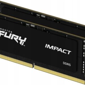 Pamięć do laptopa Kingston Fury Impact, SODIMM, DDR5, 32 GB, 6400 MHz, CL38 (KF564S38IBK2-32)