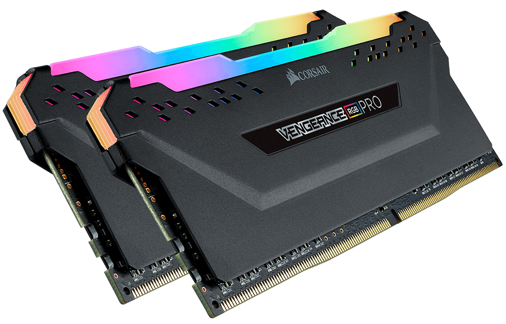 Pamięć Corsair Vengeance RGB PRO, DDR4, 16 GB, 3200MHz, CL16 (CMW16GX4M2Z3200C16)