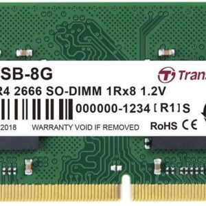 Pamięć do laptopa Transcend JetRam, SODIMM, DDR4, 8 GB, 2400 MHz, CL19 (JM2666HSB-8G)
