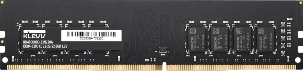 Pamięć Klevv U-DIMM moduł pamięci 8 GB 1 x 8 GB DDR4 3200 MT/s 288-pin DIMM (KD48GU880-32N2200)