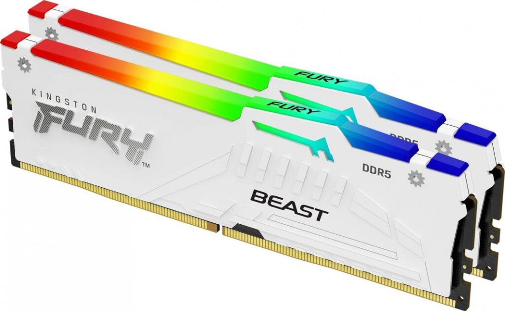 Pamięć Kingston Fury Beast RGB, DDR5, 64 GB, 6400MHz, CL32 (KF564C32BWEAK2-64)