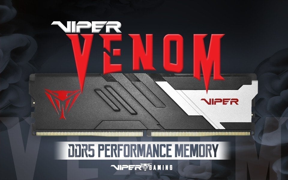 Pamięć Patriot Viper Venom, DDR5, 32 GB, 6400MHz, CL32 (PVV532G640C32K)