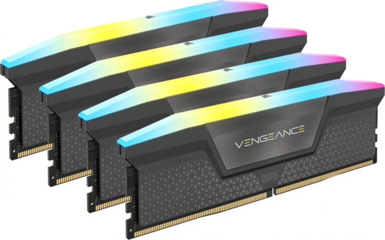 Pamięć Corsair Vengeance RGB, DDR5, 64 GB, 6000MHz, CL36 (CMH64GX5M4B6000C36)