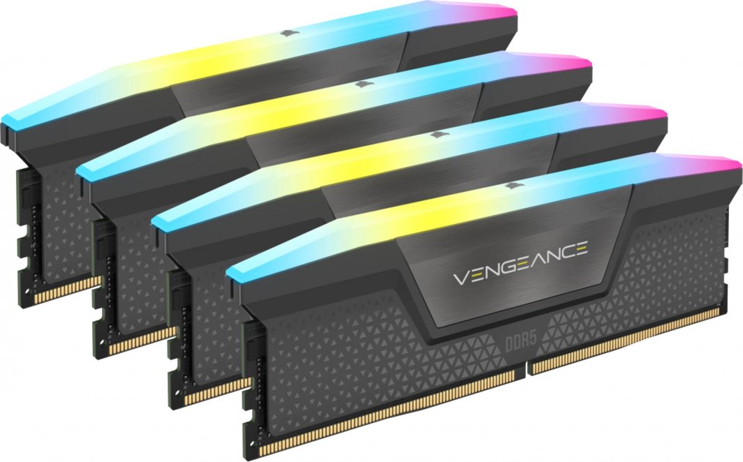 Pamięć Corsair Vengeance RGB, DDR5, 64 GB, 6000MHz, CL36 (CMH64GX5M4B6000C36)