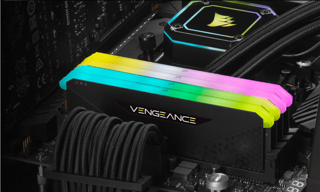 Pamięć Corsair Vengeance RGB RS, DDR4, 16 GB, 3200MHz, CL16 (CMG16GX4M1E3200C16)