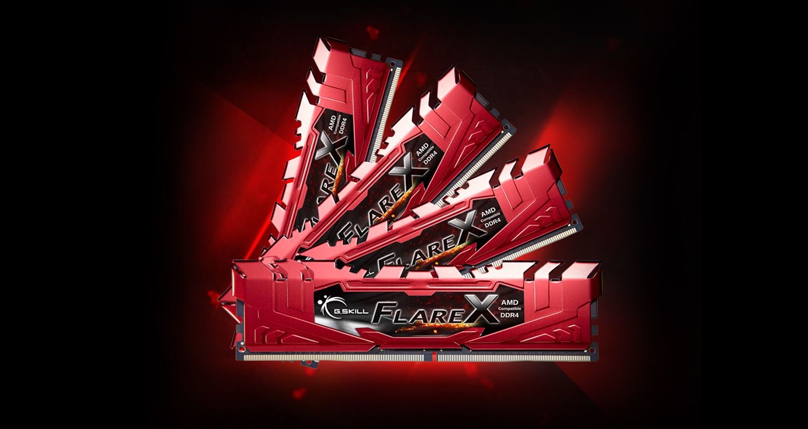 Pamięć G.Skill Flare X, DDR4, 32 GB, 3200MHz, CL16 (F4-3200C16D-32GFX)