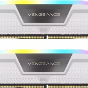 Pamięć Corsair Vengeance RGB, DDR5, 64 GB, 6000MHz, CL30 (CMH64GX5M2B6000C30W)