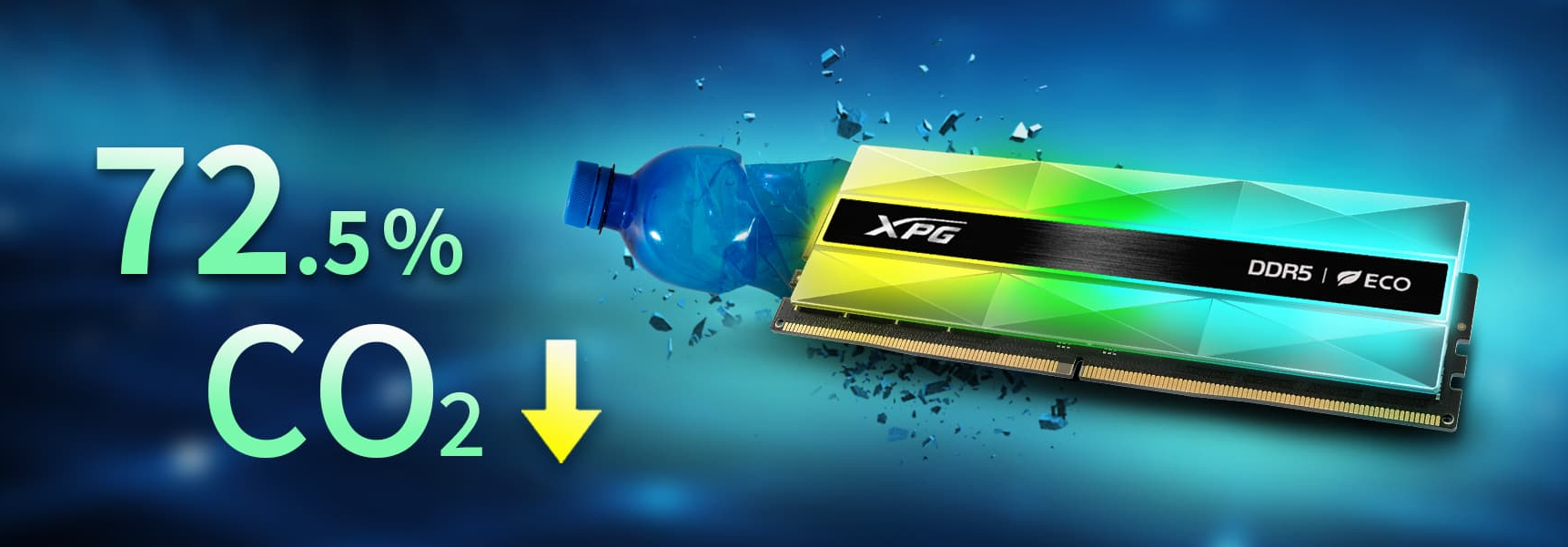 Pamięć ADATA XPG Lancer Neon RGB, DDR5, 32 GB, 6400MHz, CL32 (AX5U6400C3216G-DCLANRSG)