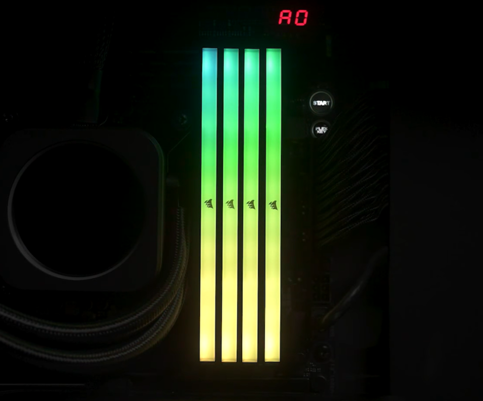 Pamięć Corsair Vengeance RGB, DDR5, 32 GB, 6000MHz, CL30 (CMH32GX5M2B6000C30W)