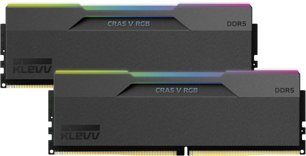 Pamięć Klevv CRAS V 32GB (2x16GB) DDR5 Gaming RAM 6400MHz CL32 Memory Module Kit moduł pamięci 288-pin DIMM (KD5AGUA80-64A320G)
