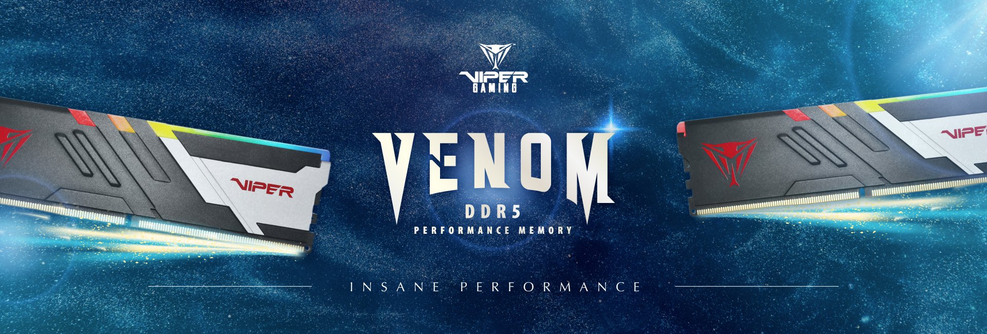 Pamięć Patriot Viper Venom RGB, DDR5, 32 GB, 6000MHz, CL36 (PVVR532G600C36K)