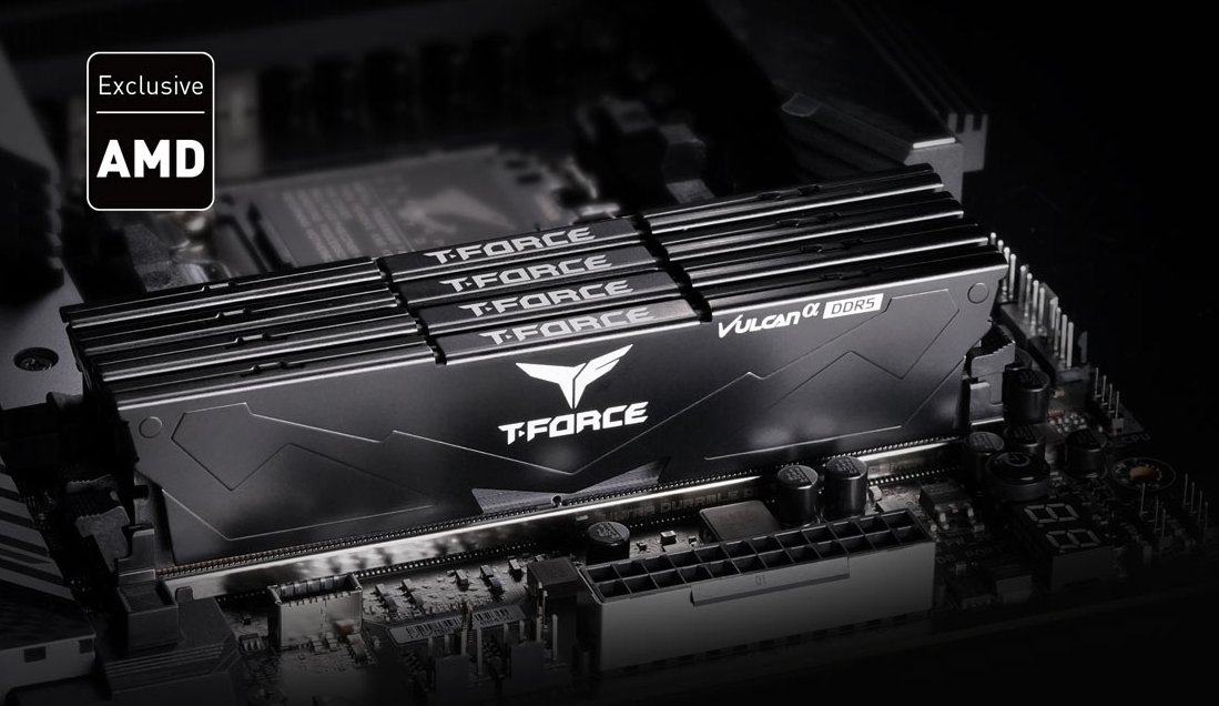 Pamięć TeamGroup T-Force Vulcanα, DDR5, 16 GB, 6000MHz, CL30 (FLABD516G6000HC3001)