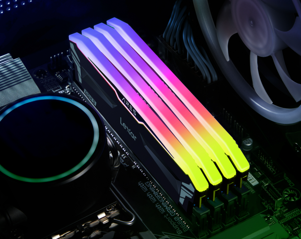 Pamięć Lexar Ares RGB, DDR5, 32 GB, 6800MHz, CL34 (LD5U16G68C34LA-RGD)