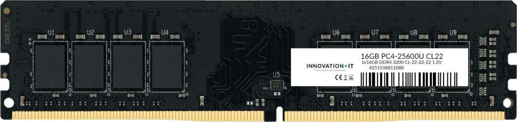 Pamięć Innovation IT DDR4, 16 GB, 3200MHz, CL22 (4251538811088)