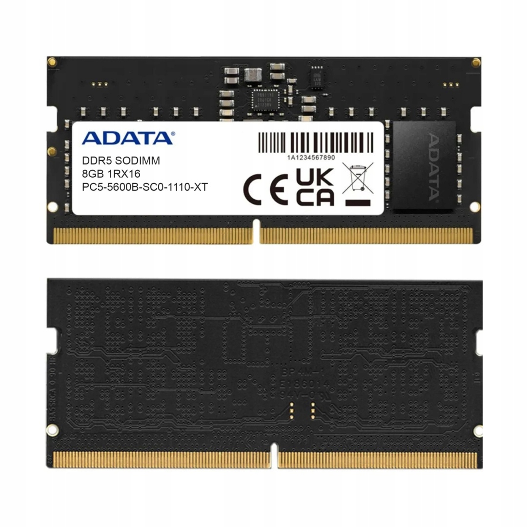 Pamięć do laptopa ADATA DDR5 SO-DIMM 8GB 5600 (AD5S56008G-S)