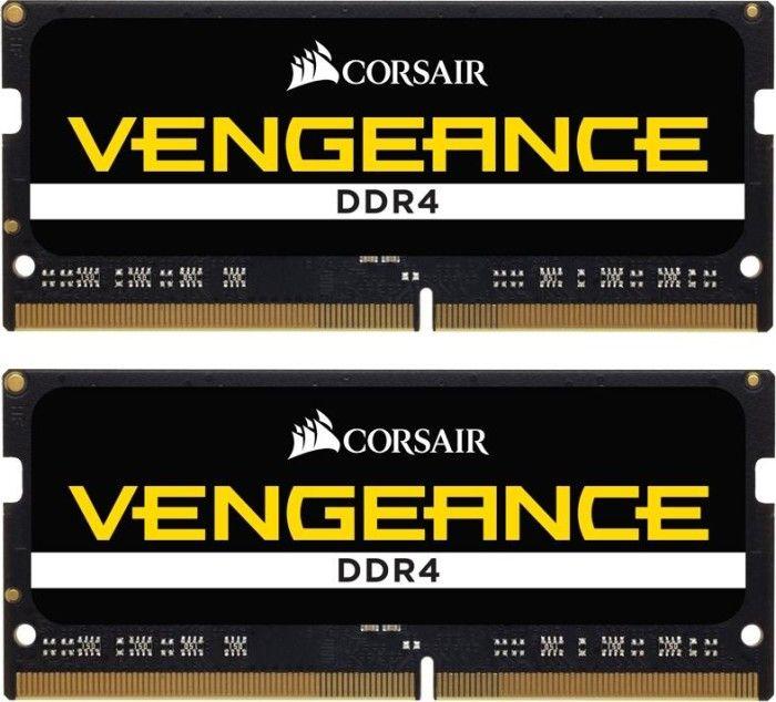 Pamięć do laptopa Corsair Vengeance, SODIMM, DDR4, 32 GB, 3200 MHz, CL22 (CMSX32GX4M2A3200C22)